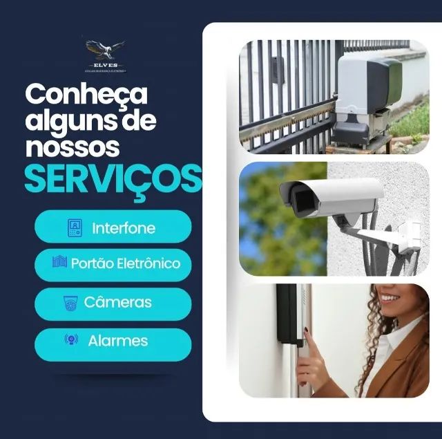 Câmeras e cerca elétrica 