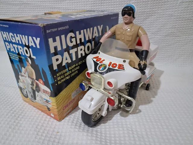 GEYPER man Hasbro MOTO POLICIA 未開封 1975年 moto policial highway patrol na caixa antigo - Hobbies e coleções