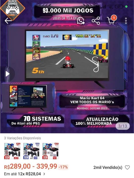 93.000 Mil Jogos - 70 Sistemas - Novidade 2023