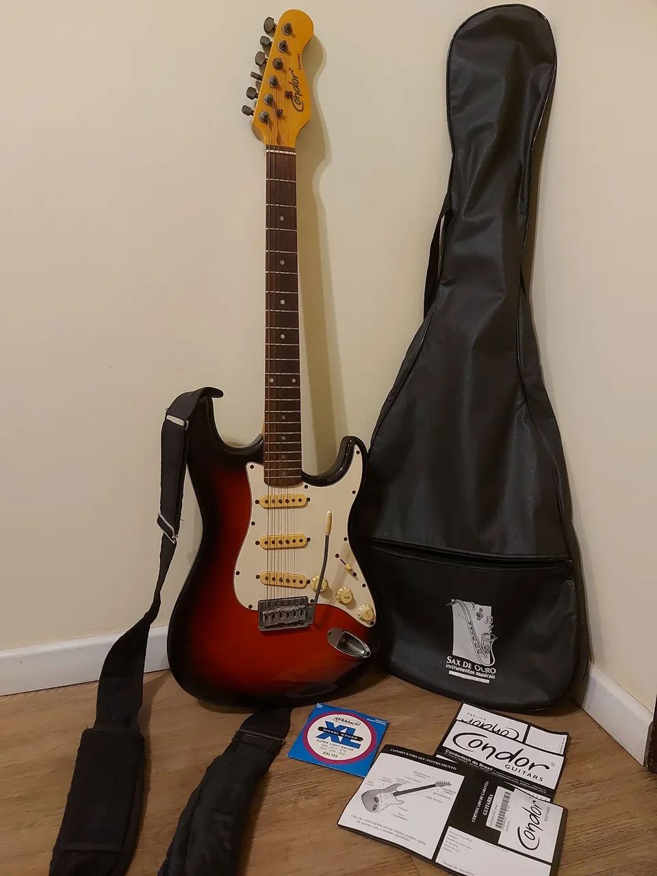 Guitarra Condor RX-20S Sunburst + Kit Completo (Capa, Alça e Cordas ...