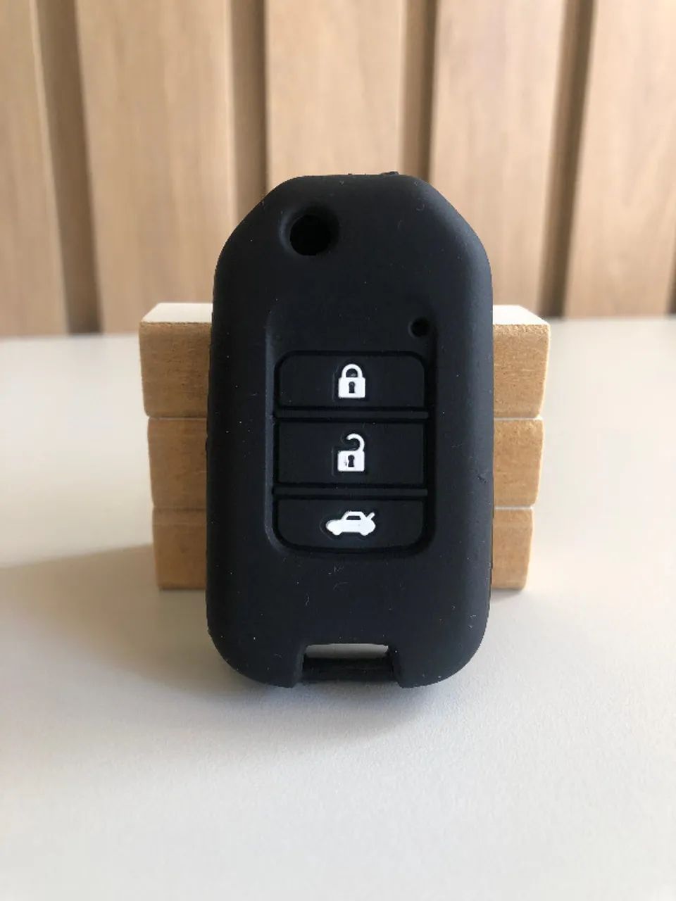 Capa de Chave em Silicone Premium Honda Civic Hrv Fit Wrv - Foto 3