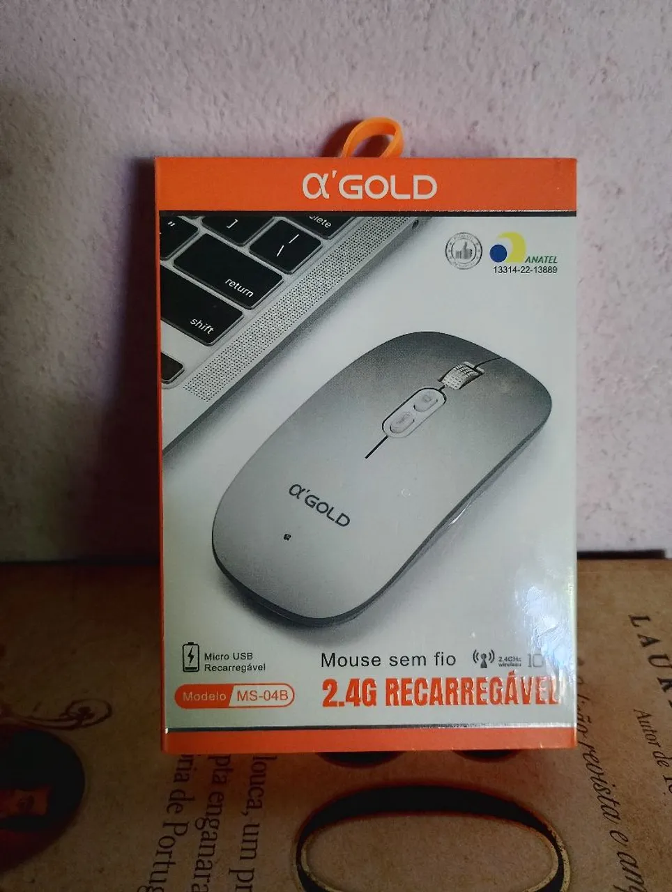 Mouse sem fio 2.4G Recarregável - Wireless Novo