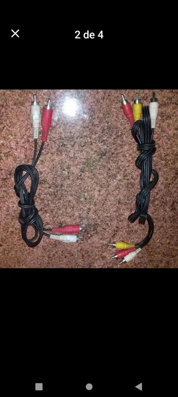 Cabos RCA/P2 para TVs e DVDs. Novos  - Foto 2