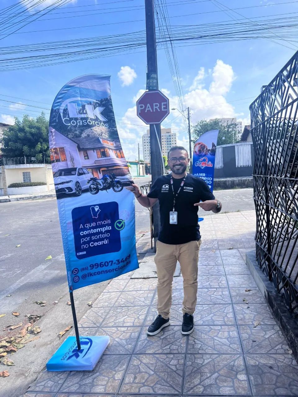 windbnner da Bannershow, com alcance de 3m