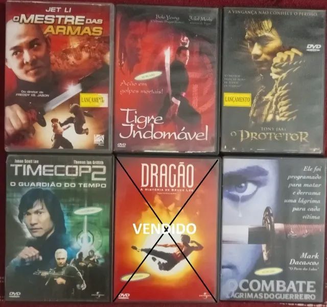 Filmes em DVD - Gênero Luta - em Bom/Ótimo estado de conservação - Leia todo o anuncio