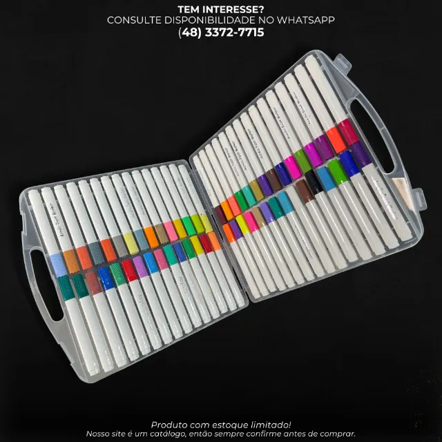 KIT CANETINHA ACRÍLICA 60 CORES