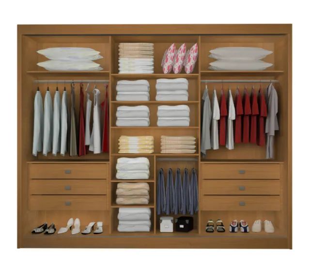 guarda roupa de casal 100% mdf - Foto 2
