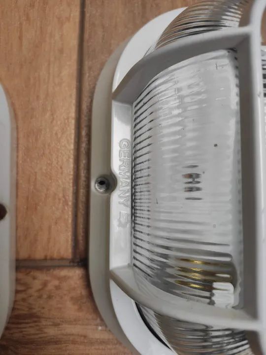 Arandela tartaruga de alumínio Germany na cor branca kit com 05 unidades LEIA O ANUNCIO - Foto 4