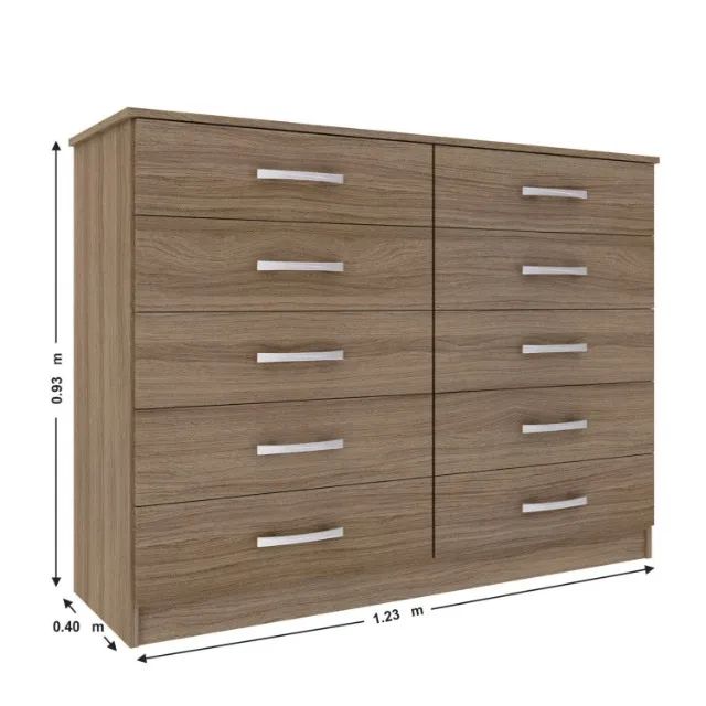 !!! ENTREGA GRATIS !!! Cômoda Macaé Parati 10G Branco AS Moveis - Foto 3