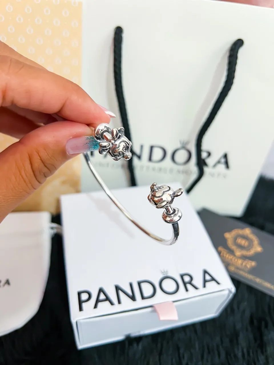Pulseira Pandora bracelete do mickey e da minnie  - Foto 4