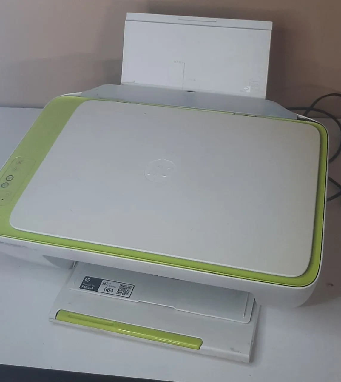 Impressora Multifuncional HP com defeito no cartucho