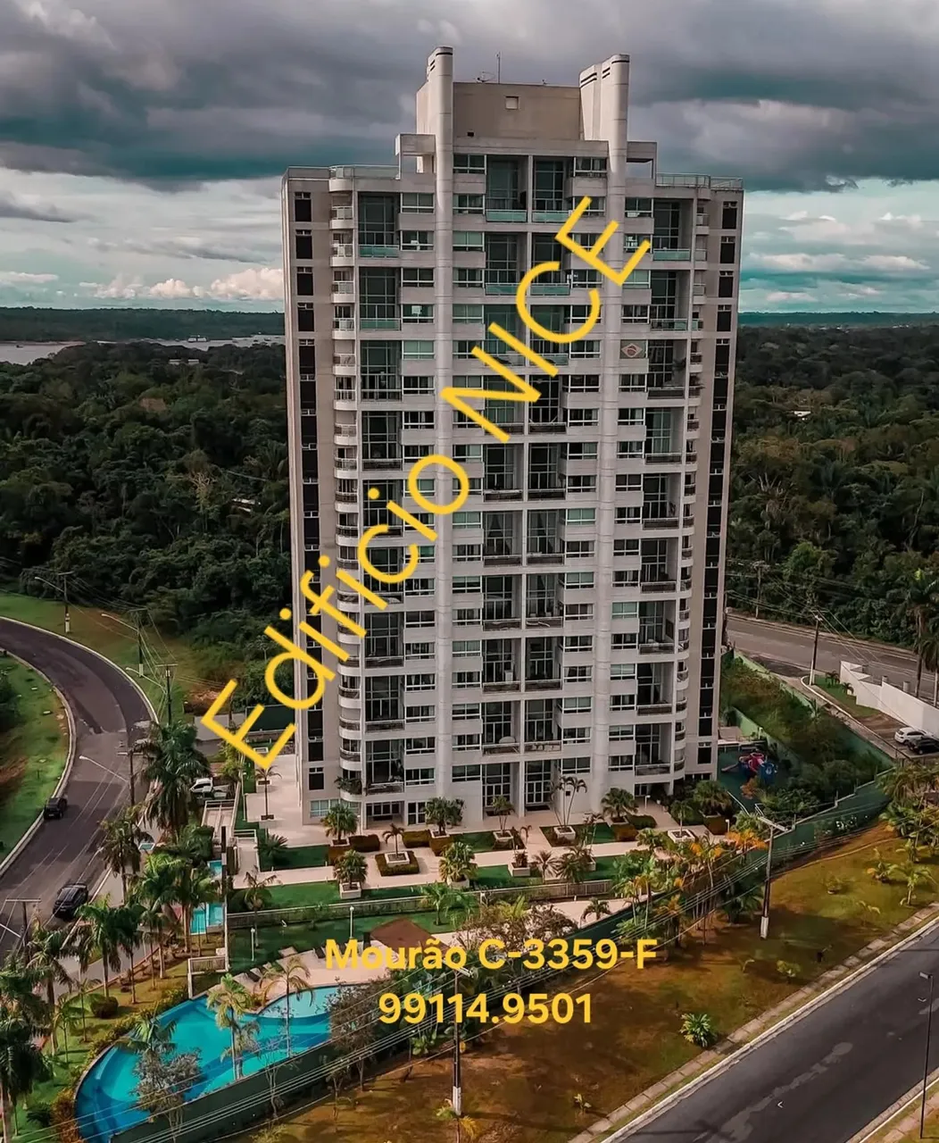 Riviera Ponta Negra, Torre NICE. 2 Apartamentos 211m2, 3 vagas. Mobiliados