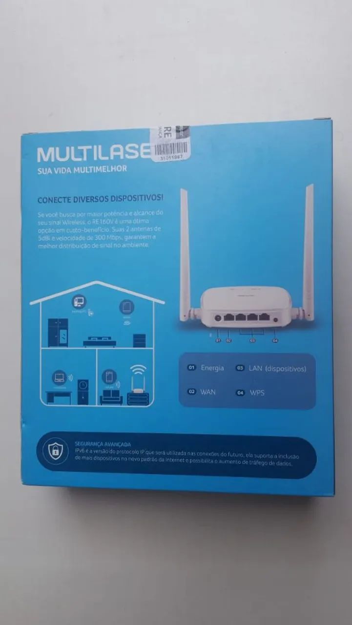 Roteador Multilaser 2 antenas 300mbps Novo - Foto 2
