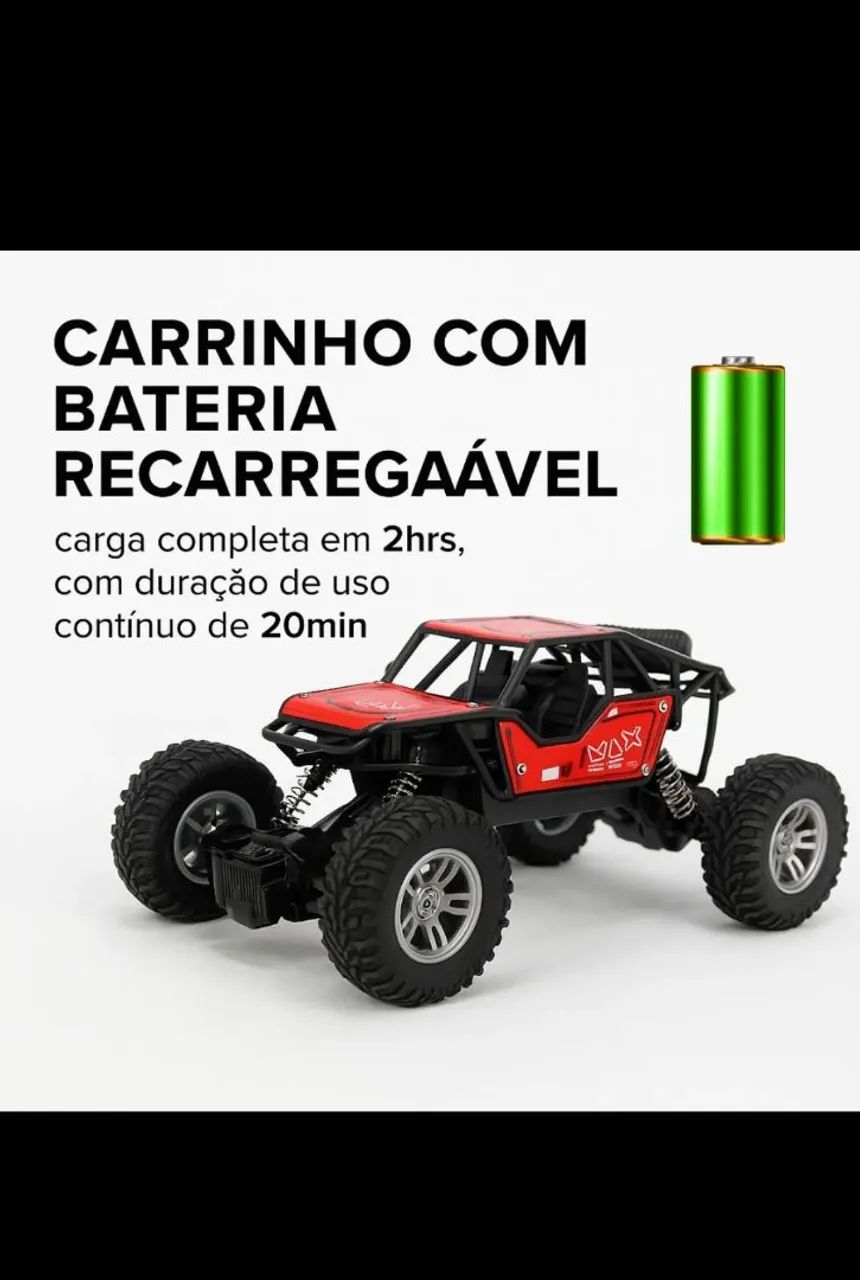 Carrinho de Controle Remoto Off-Road - Foto 3