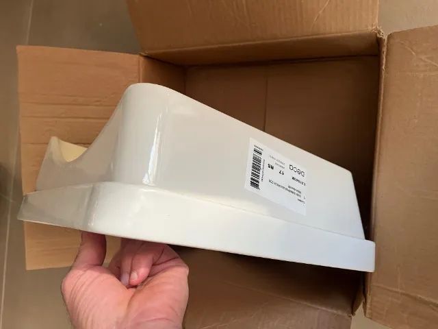 Cuba Slim Sobrepor Deca Quadrada Mesa 40cm Branco L.21040.M.17 - Foto 5