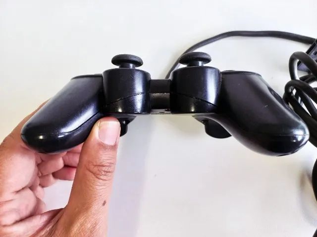 Controle PS1 Original Diamond Black Dualshock Série A Raro! - Foto 4