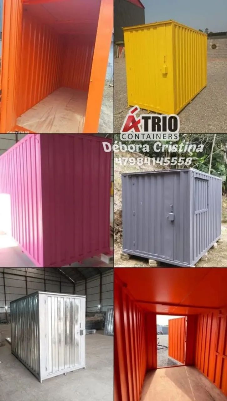 Containers  coleta,escritório, almoxarifado- Trio Containers
