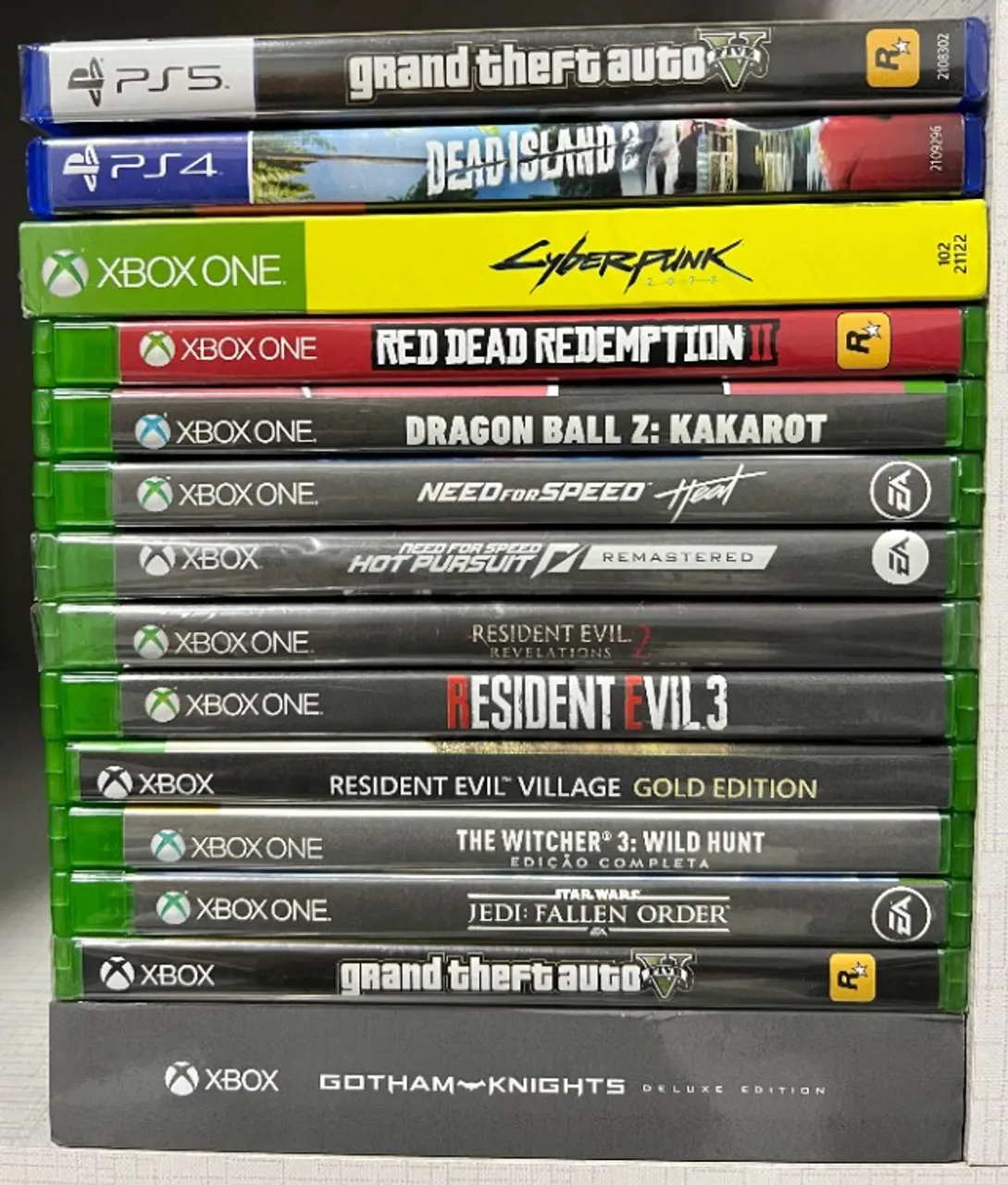 Lote de Jogos Xbox One/Series, PS4, PS5, Switch