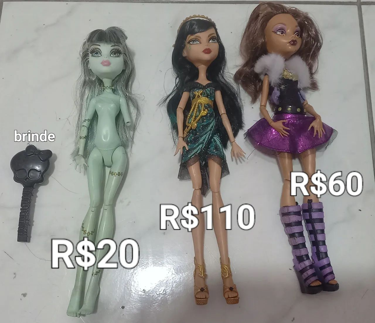 3 Bonecas Monster High - Foto 2