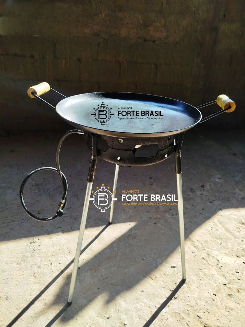 Disco / tacho de arado de ferro + base a gás  - Foto 5