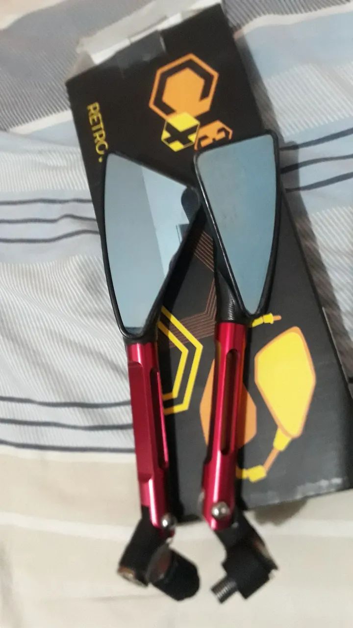 Retrovisor para moto - Par - Foto 4