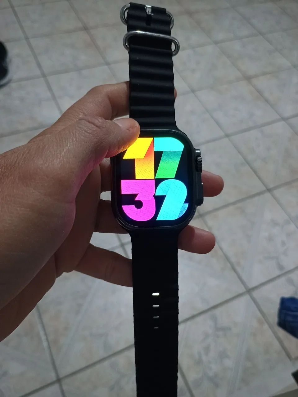 Smartwatch ultra original entrada para chip câmera wi-fi tem tudo 