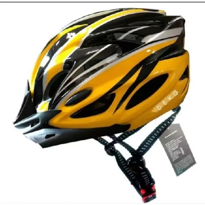 Capacete Ciclismo Com Led Sinalizador Bike Alta Proteção 
