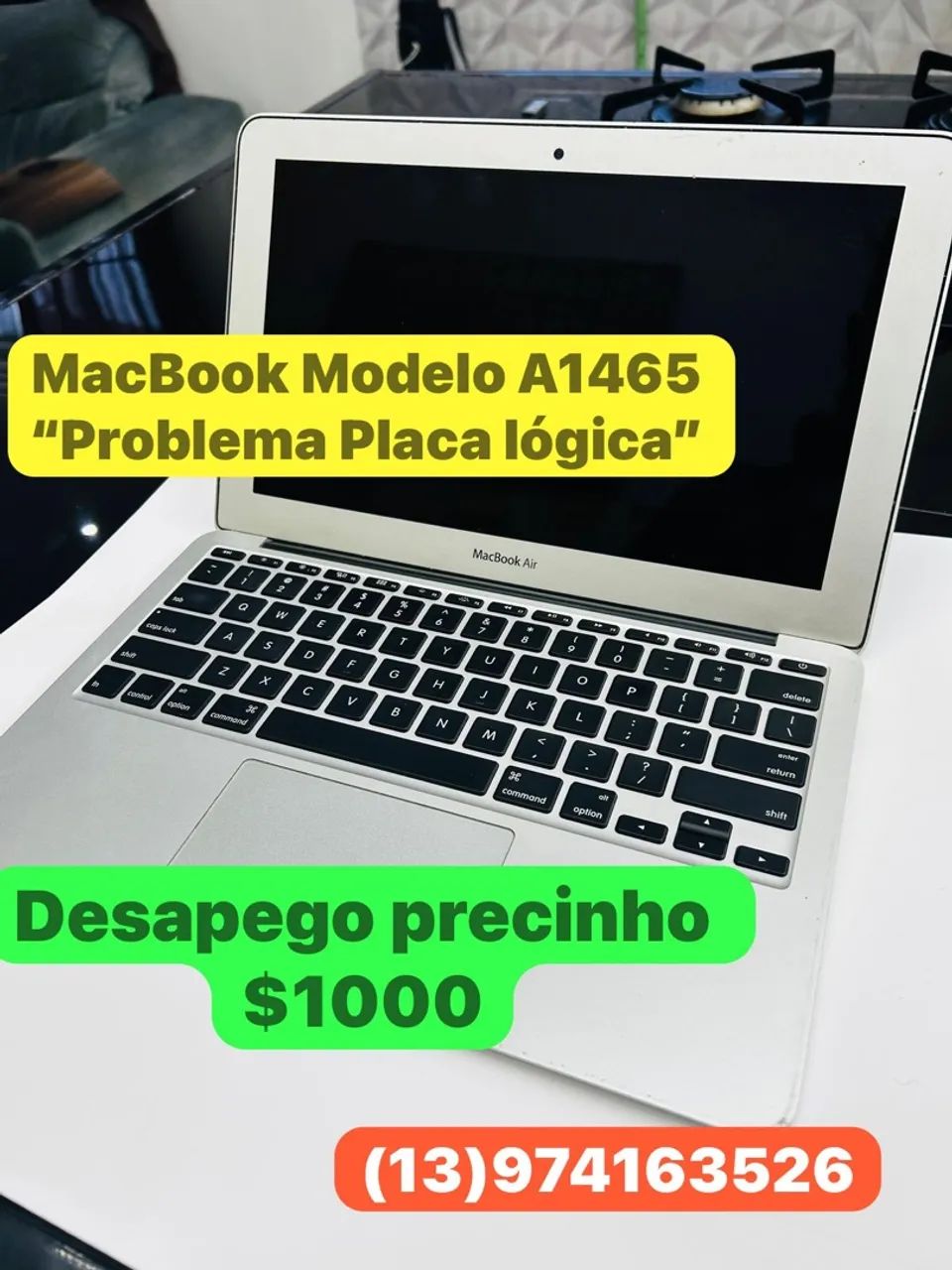MacBook Air A1465 - Problema na Placa Lógica