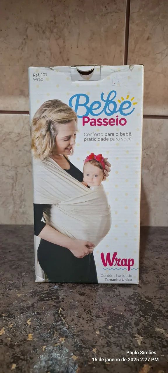 Bebê Passeio Wrap - Conforto e praticidade para você e seu bebê!