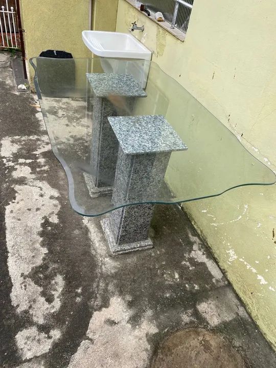 Mesa  com Tampo de Vidro - Foto 2