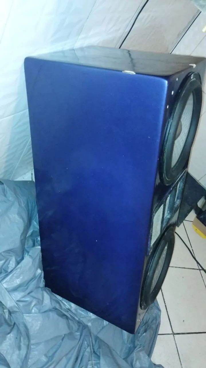 Caixa de Som Potente com Dois Alto-Falantes - Foto 2