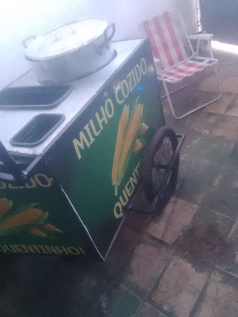 Carrinho de milho cozido - Ótimo para seu negócio!