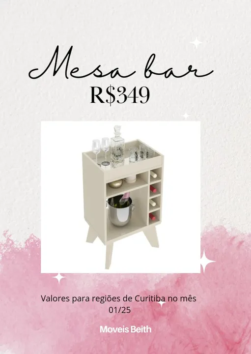 Promoção Mesa Bar - 11/01/25