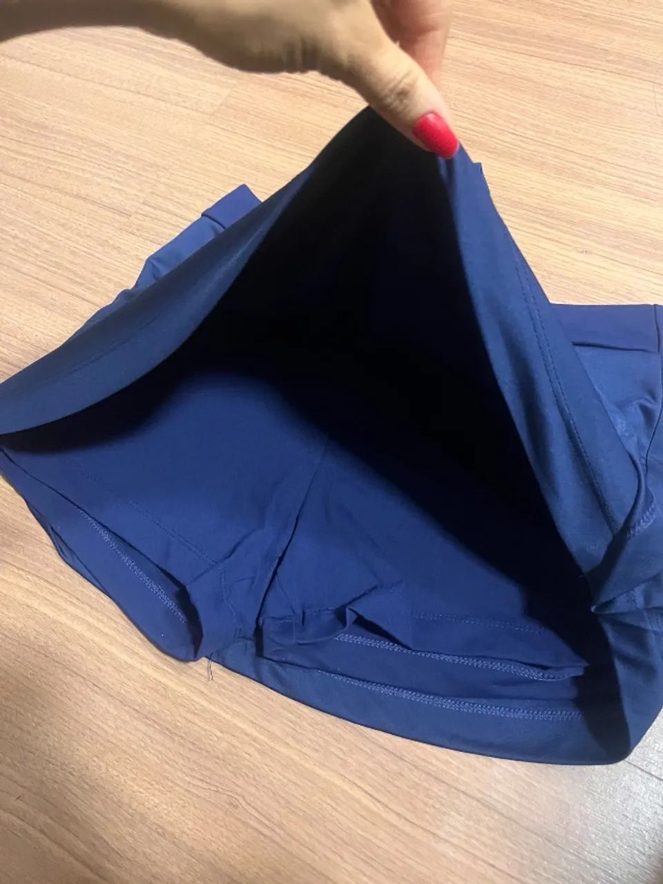 Short e saia fitness azul marinho - Foto 2