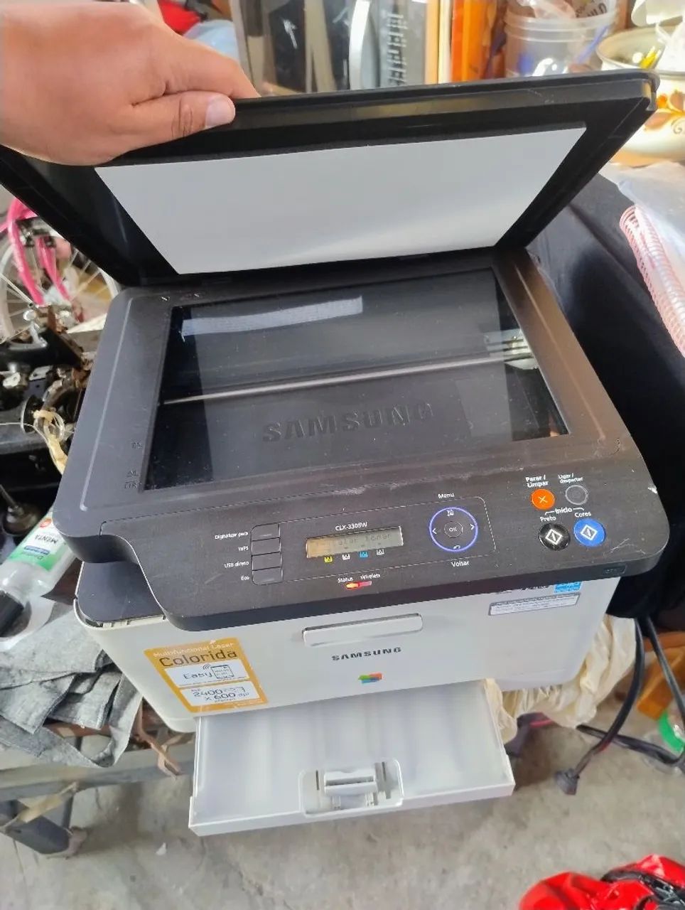 Impressora Samsung CLX-3305W Colorida Multifuncional - Foto 5