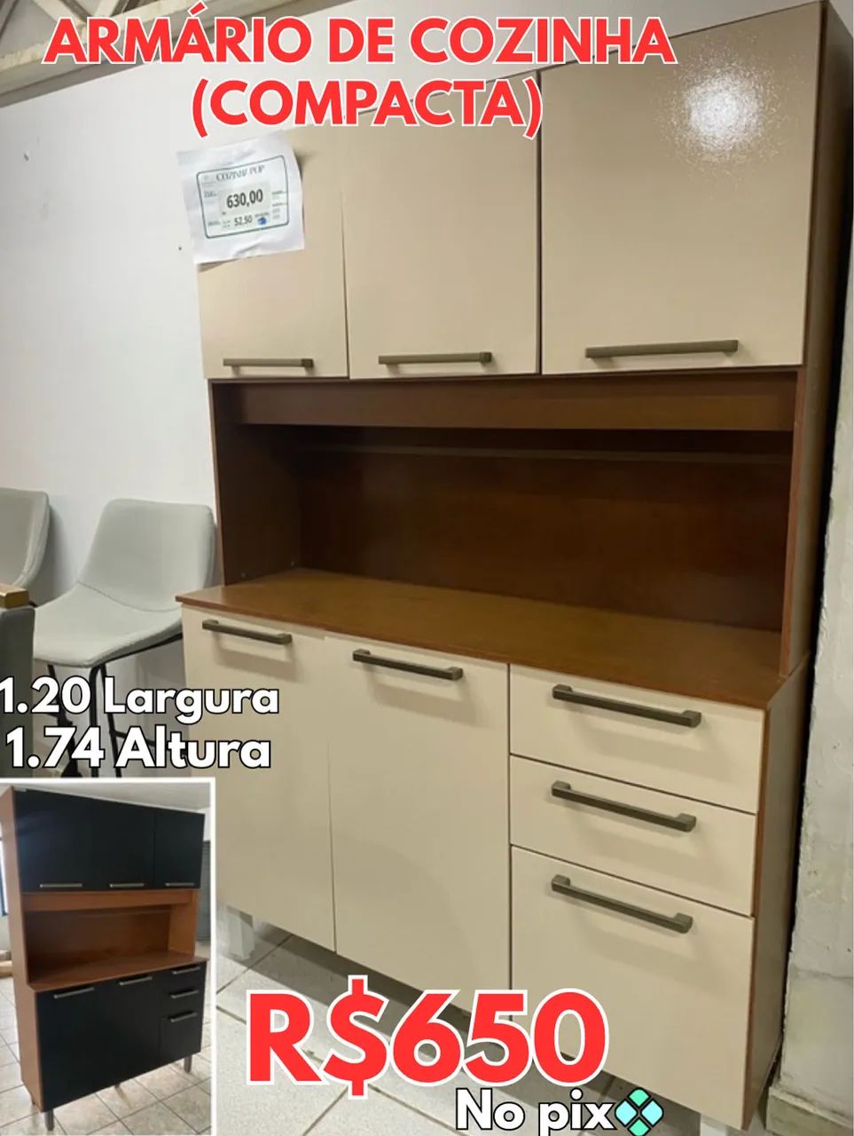 Armário de cozinha a pronta entrega 