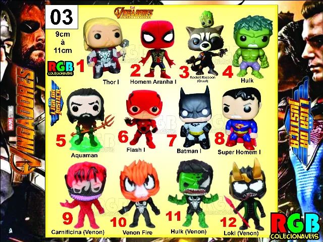 Funko Vingadores / DC III