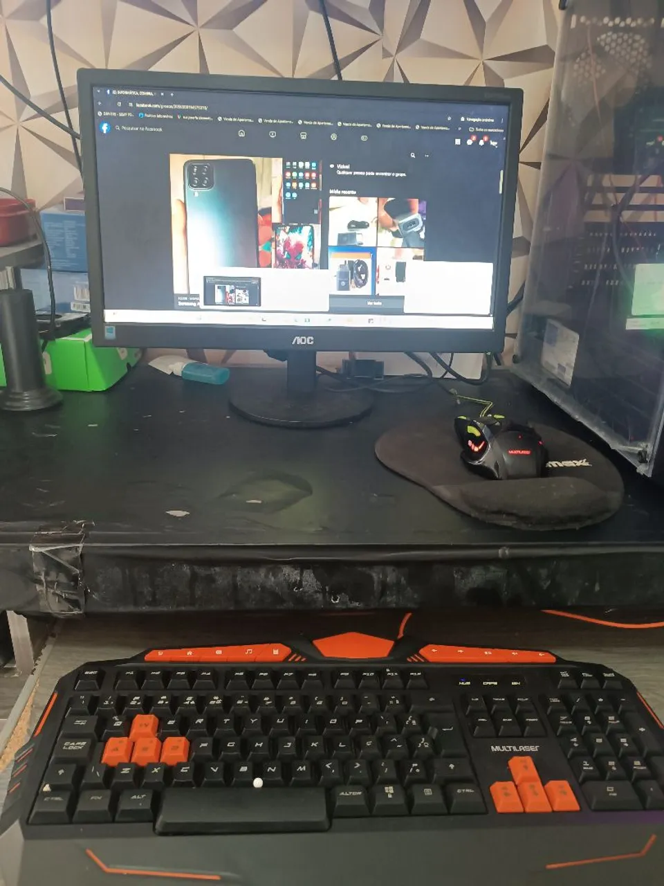 Computador Completo Gamer - Teclado e Mouse