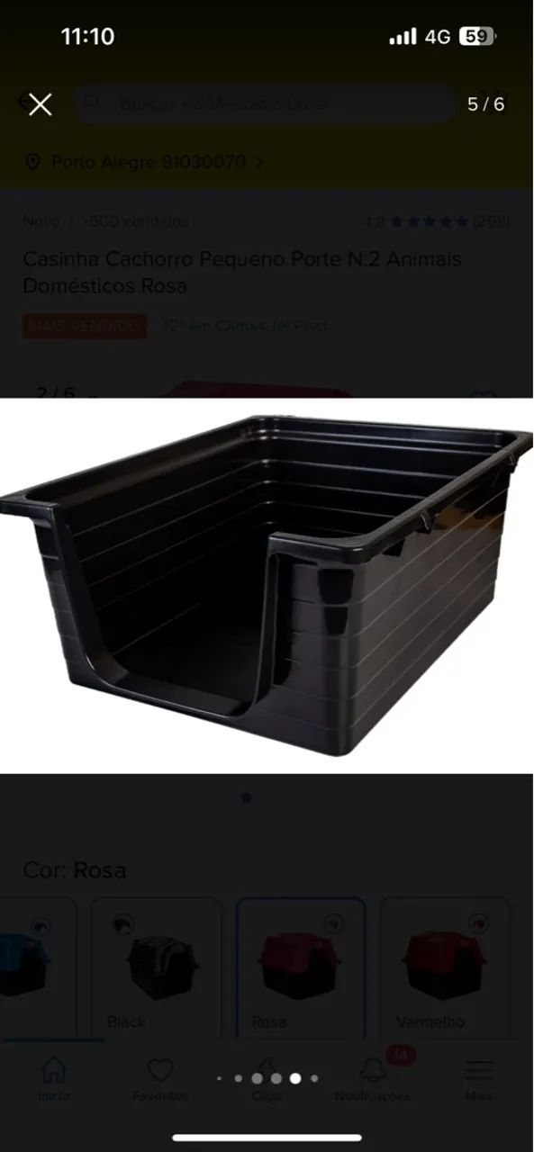 Casinha de cachorro N2 rosa - Foto 6