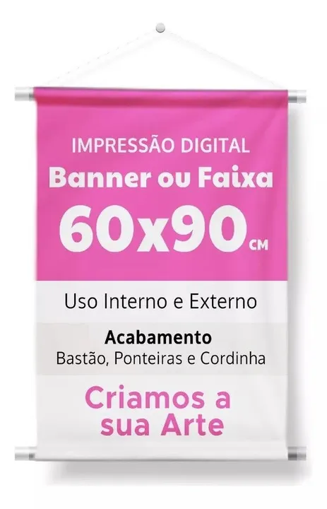 Banner 60x90cm - Personalizado