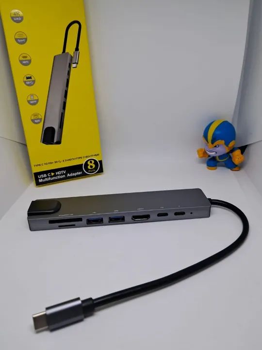 Promoção!!! Hub  8 em 1 Tipo C - Foto 3
