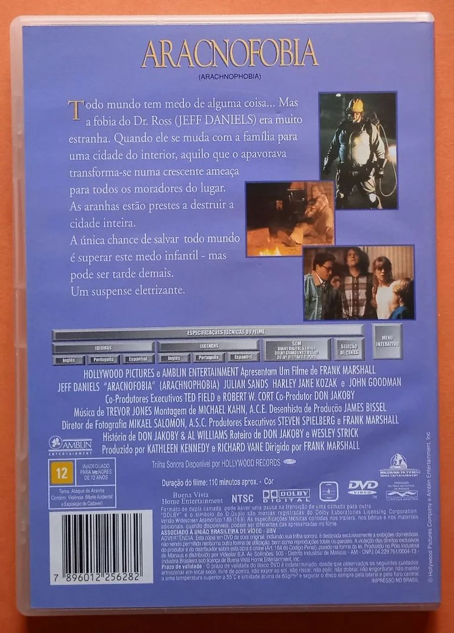 Dvd Aracnofobia (Encarte Interno) - Foto 2