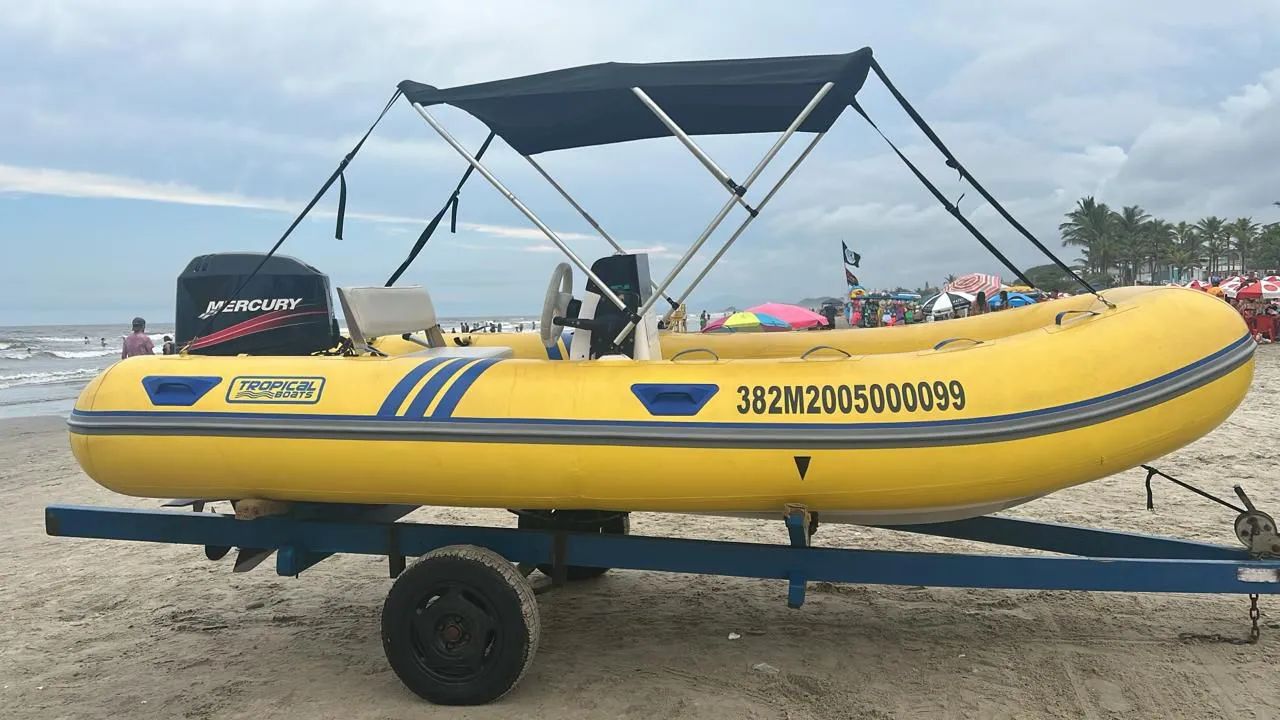 Bote inflável com motor 50Hp  - Foto 2