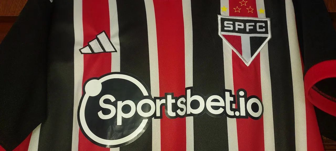 Camisa do São Paulo SPFC Tamanho GG Listrada  - Foto 4