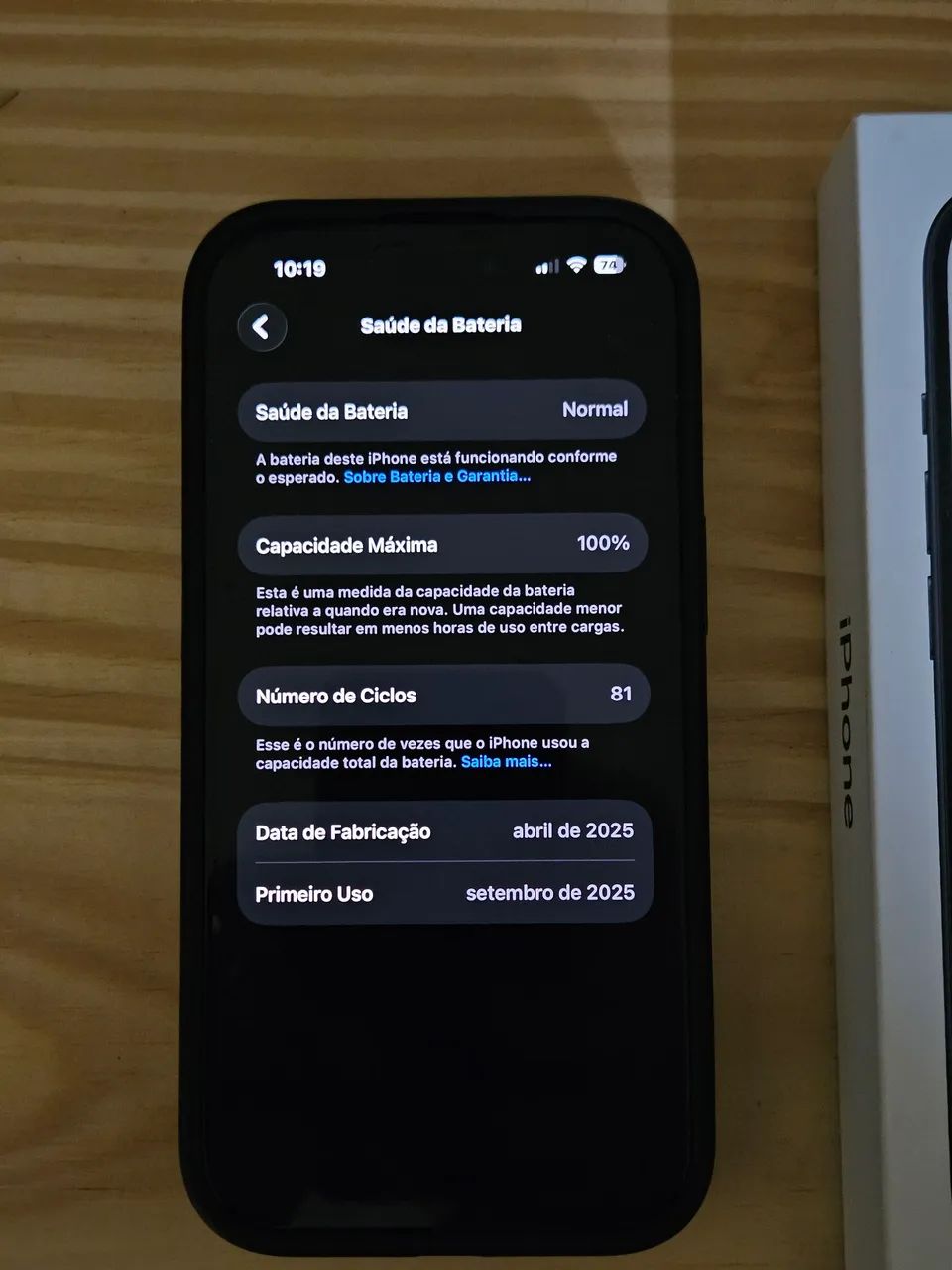 iPhone 15 128GB [PRETO] - Impecável/Novo - Bateria 100% - Garantia