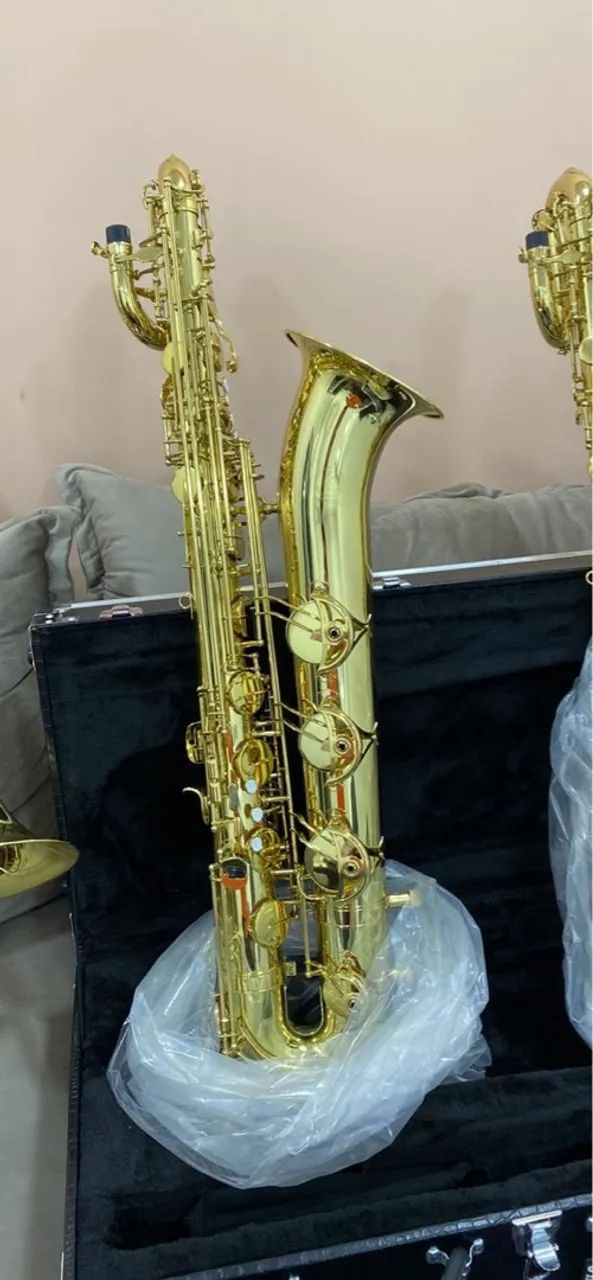Sax Baritono HBS- 110L NOVO Mib com lá Grave COM GARANTIA - Foto 3