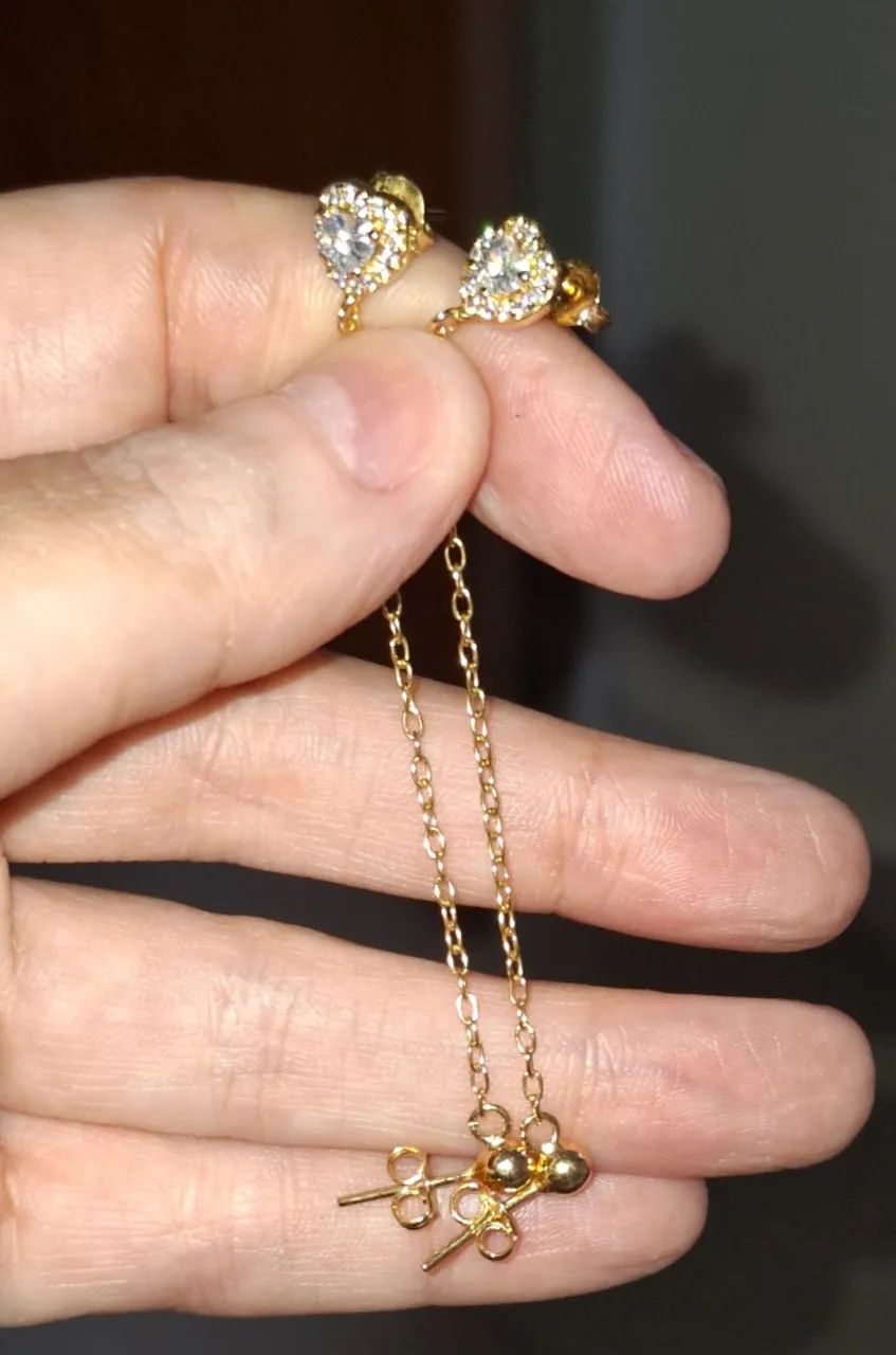 Brinco Ear Line Dourado