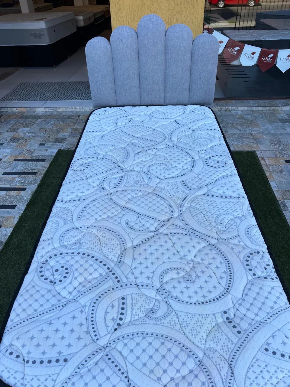 Cama box Solteiro BAÚ COM CABECEIRA E COLCHÃO  - Foto 3