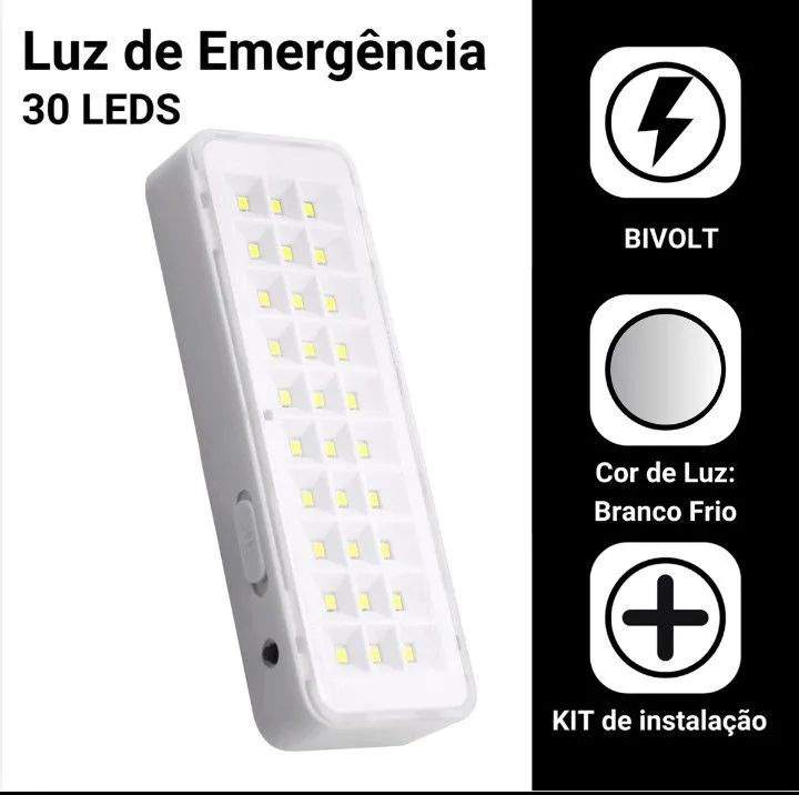 Luminária LED Bivolt 30 Leds - Iluminação para Quadra - Foto 5