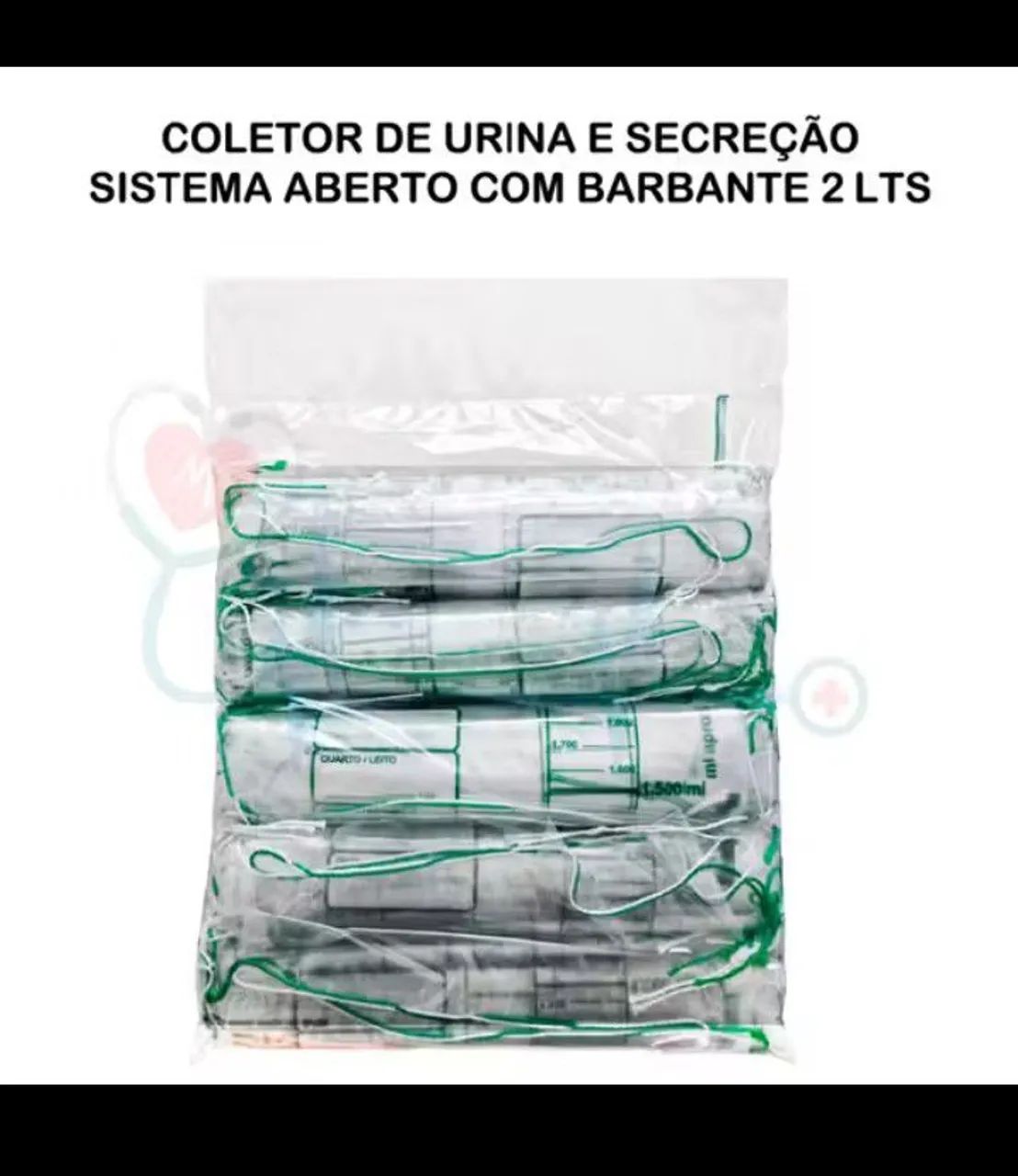 Saco coletor de urina 2 litros 30 unidades  - Foto 3